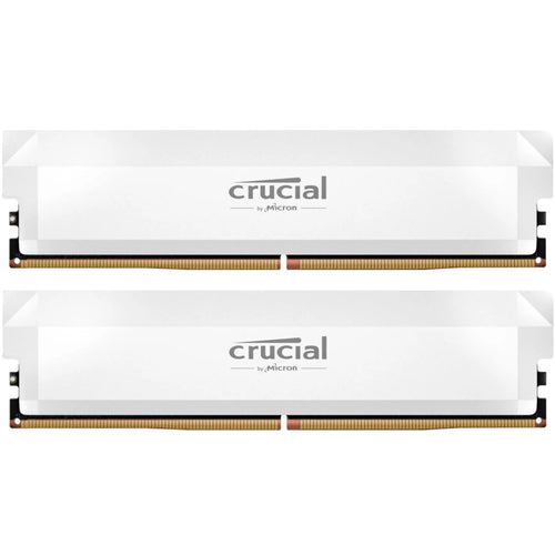 Crucial Pro OC  32GB (2x 16GB) DDR5 6400MT/s Desktop RAM - White