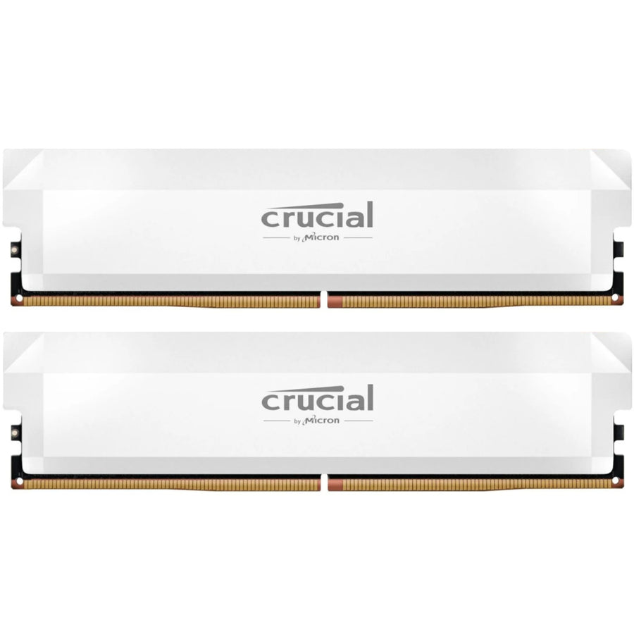 Crucial Pro OC  32GB (2x 16GB) DDR5 6400MT/s Desktop RAM - White