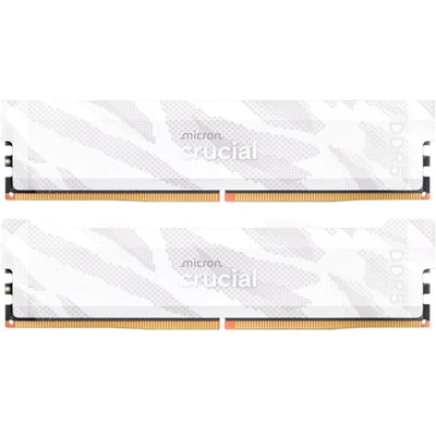Crucial Pro OC  32GB (2x 16GB) DDR5 6400 Desktop RAM - White