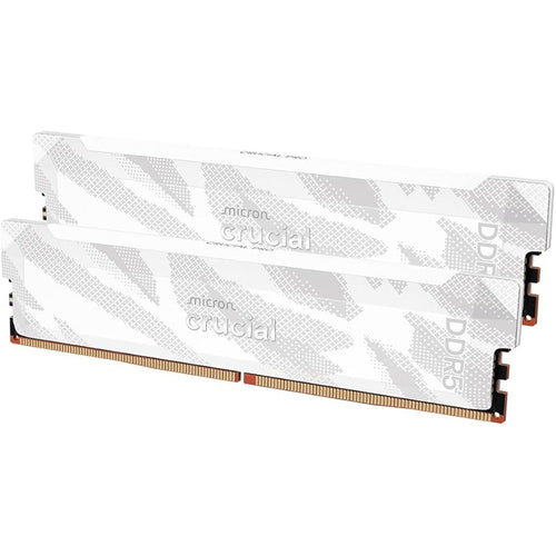 Crucial Pro OC  32GB (2x 16GB) DDR5 6400 Desktop RAM - White
