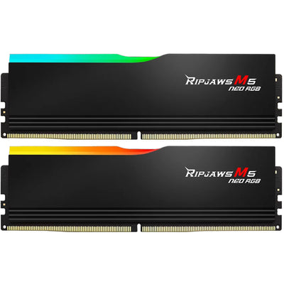 G.SKILL Ripjaws M5 Neo RGB EXPO/XMP 64GB 6000MT/s DDR5 Desktop UDIMM RAM Kit - Black