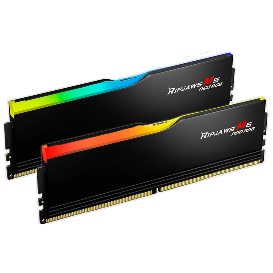 G.SKILL Ripjaws M5 Neo RGB EXPO/XMP 64GB 6000MT/s DDR5 Desktop UDIMM RAM Kit - Black