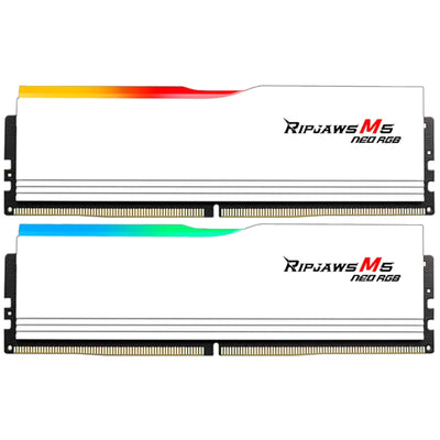 G.SKILL Ripjaws M5 Neo RGB EXPO/XMP 64GB 6000MT/s DDR5 Desktop UDIMM RAM Kit - WHITE