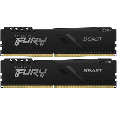Kingston Fury Beast 16GB DDR4 Desktop UDIMM RAM Kit - Black