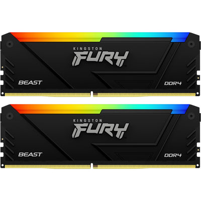 Kingston Fury RGB Beast 16GB DDR4 Desktop RAM Kit - Black