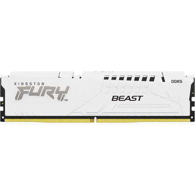 Kingston Fury Beast 16GB DDR5 6400MT/s White Desktop UDIMM RAM