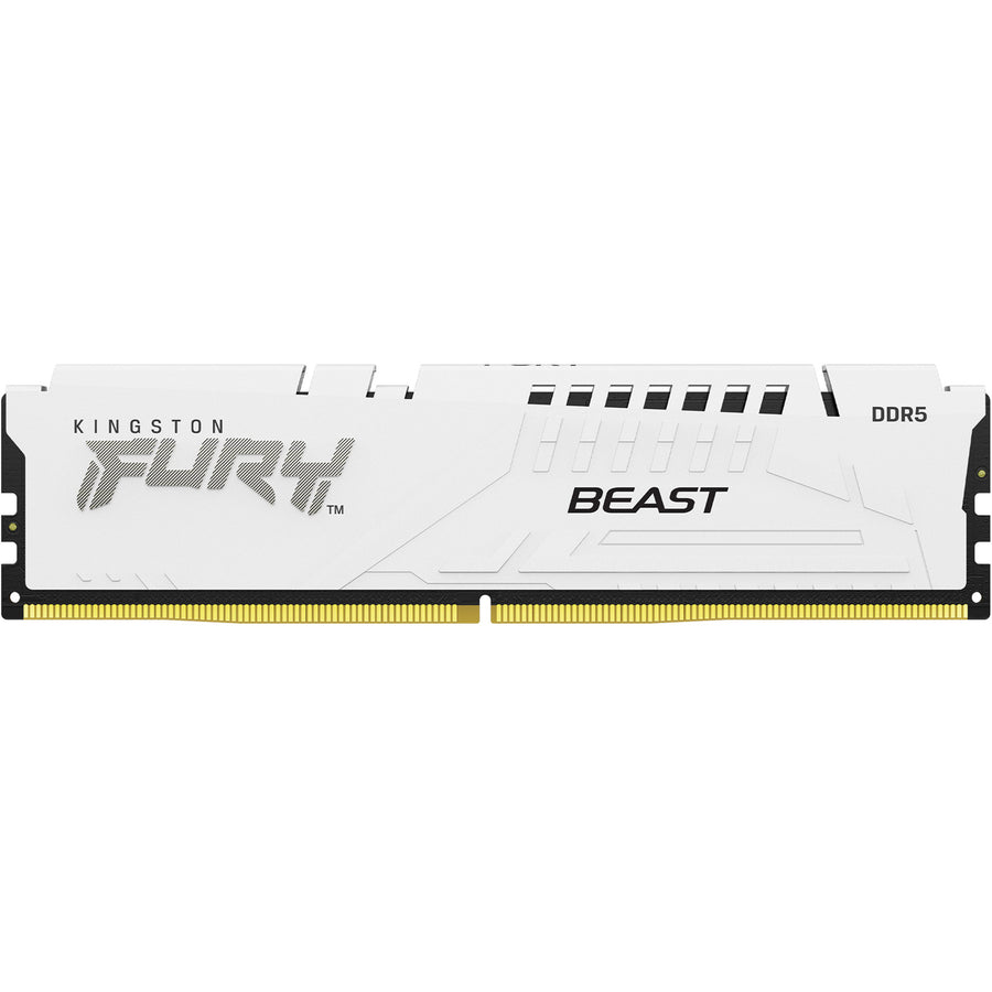 Kingston Fury Beast 16GB DDR5 6400MT/s White Desktop UDIMM RAM