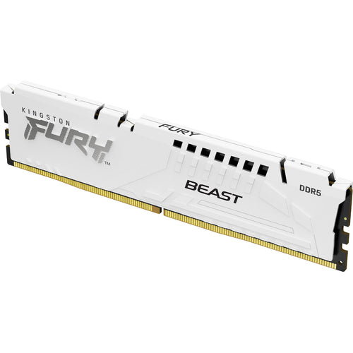 Kingston Fury Beast 16GB DDR5 6400MT/s White Desktop UDIMM RAM