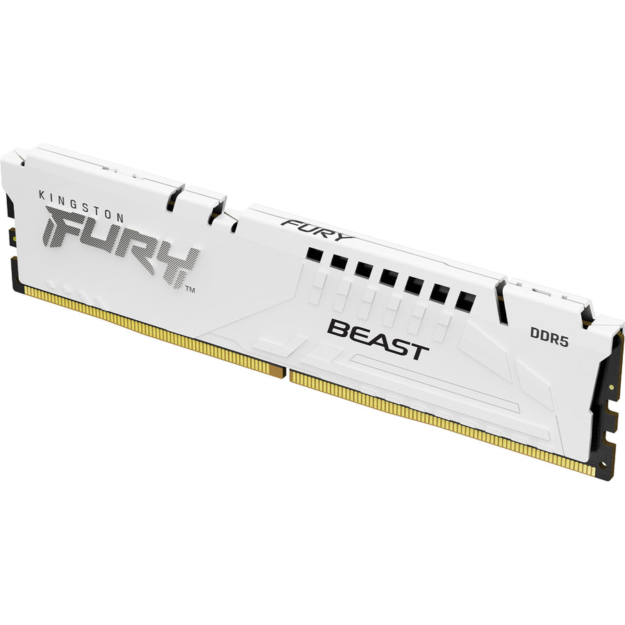 Kingston Fury Beast 16GB DDR5 6400MT/s White Desktop UDIMM RAM