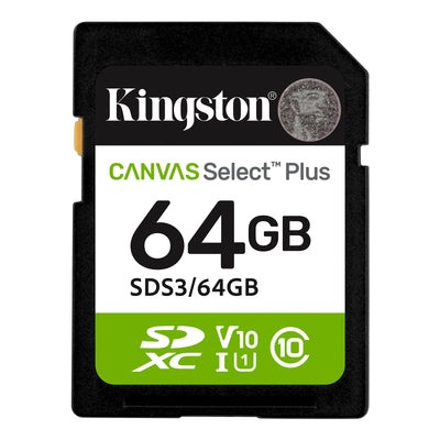 Kingston Canvas Select Gen3  SDXC Memory Card - 64GB