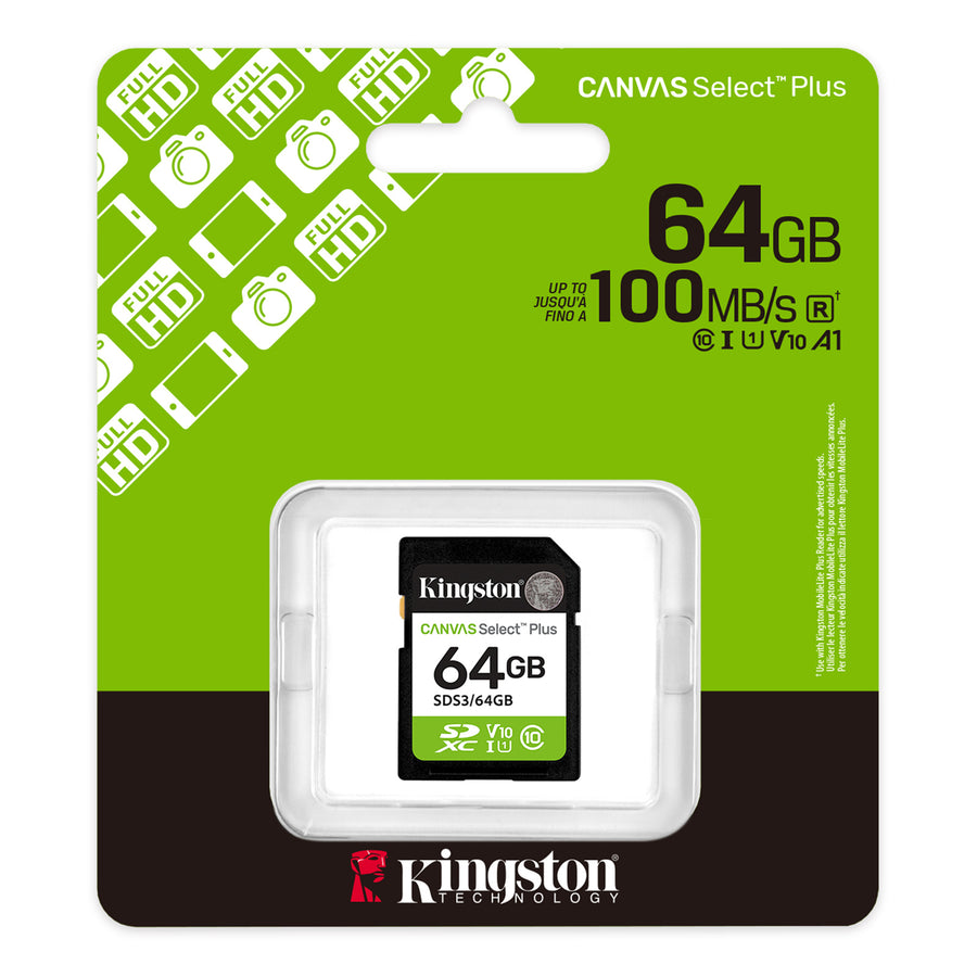 Kingston Canvas Select Gen3  SDXC Memory Card - 64GB