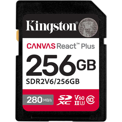 Kingston Canvas React Plus  SD Memory Card - 256GB