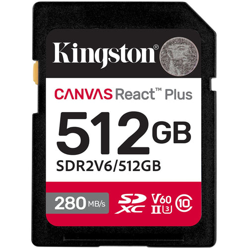 512GB SDXC Canvas React Plus U3 UHS-II
