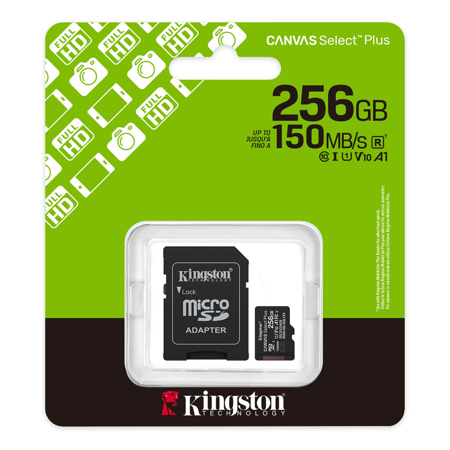 Kingston Canvas Select Plus G3  microSDXC Memory Card - 256GB