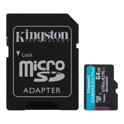 Kingston Canvas Go Plus  microSDXC Memory Card - 64GB