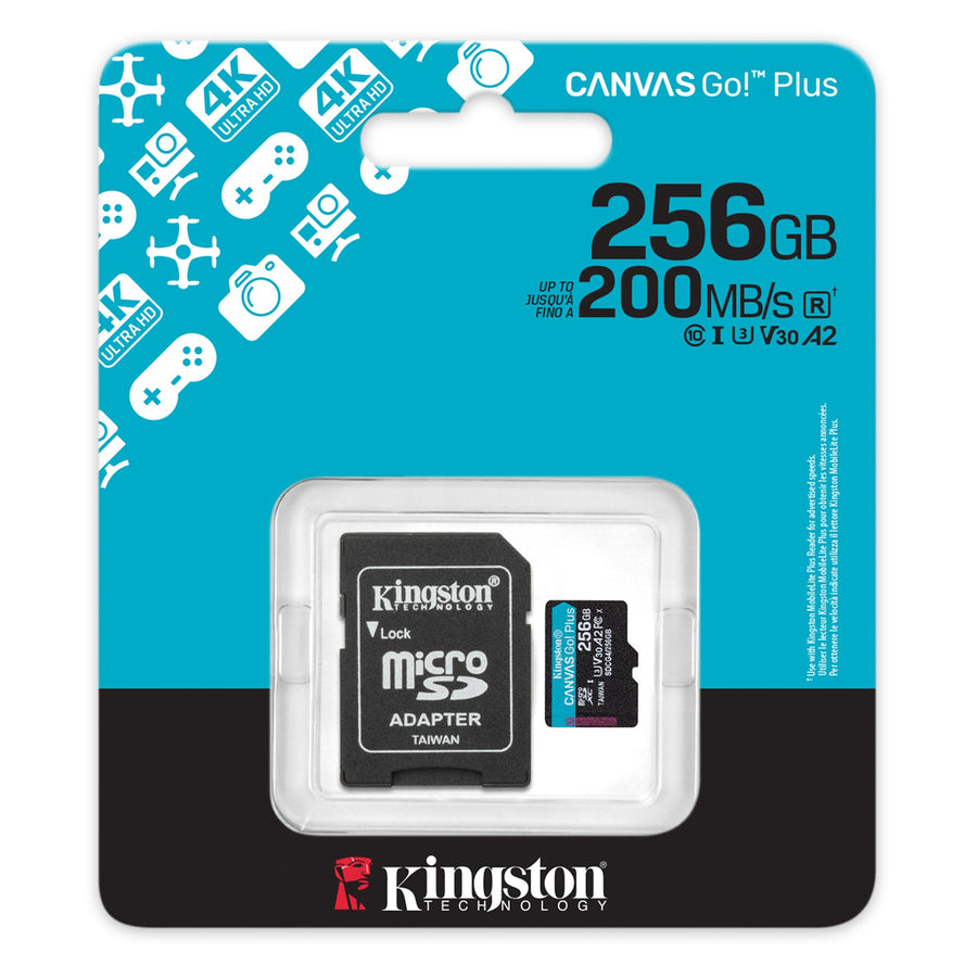 Kingston Canvas Go Plus  microSDXC Memory Card - 256GB
