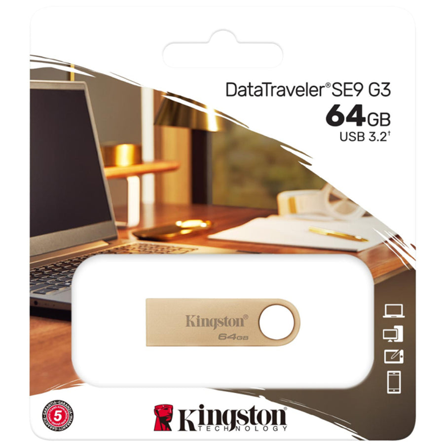 Kingston DataTraveler SE9 G3  USB Flash Drive - 64GB