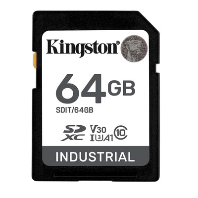 KINGSTON 5862489 64GB SDXC Industrial C10 -40C to 85C U3