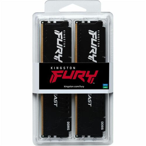Kingston FURY Beast 32GB (2x 16GB) DDR5-6000MT/s CL36 - Desktop UDIMM Ram Kit - Black