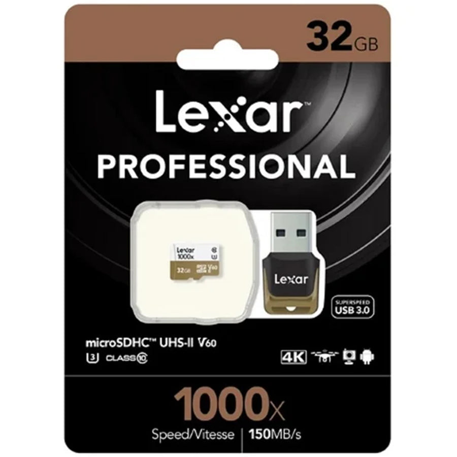 Lexar Professional 1000x microSDHC/SDXC UHS-II 32GCB