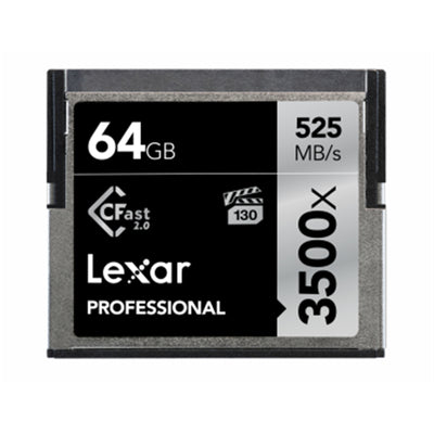 Lexar Professional 3500x 64GB CFast Compact Flash 2.0 Card*