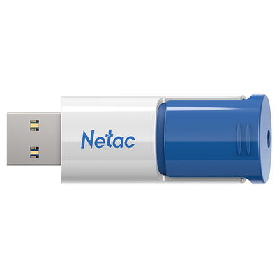 NT03U182N-064G-30BL - Netac U182 USB3 Flash Drive 64GB UFD Retractable Blue/White