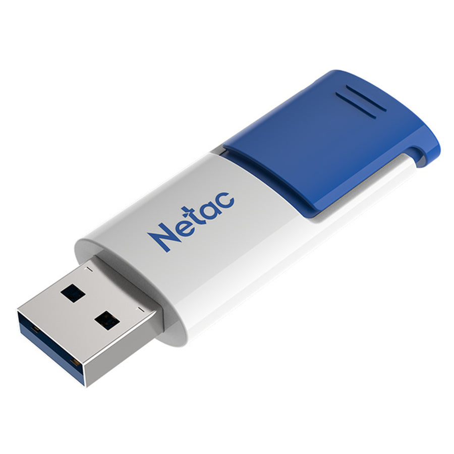 NT03U182N-064G-30BL - Netac U182 USB3 Flash Drive 64GB UFD Retractable Blue/White