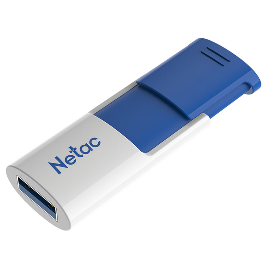 NT03U182N-064G-30BL - Netac U182 USB3 Flash Drive 64GB UFD Retractable Blue/White