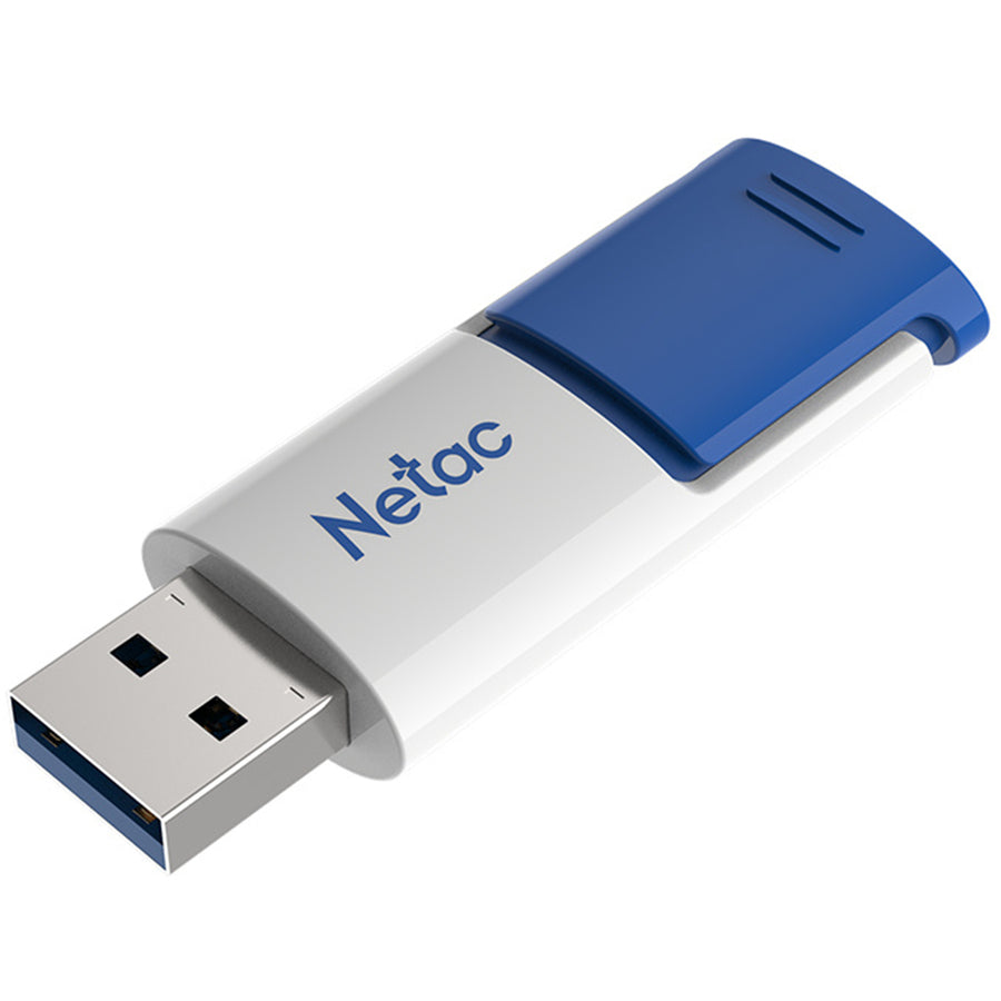 NT03U182N-128G-30BL - Netac U182 USB3 Flash-Laufwerk 128GB UFD versenkbar Blau/Weiß