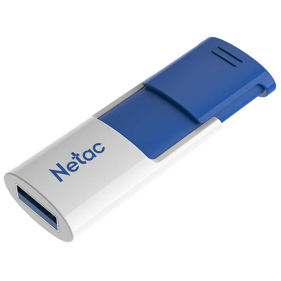 NT03U182N-128G-30BL - Netac U182 USB3 Flash-Laufwerk 128GB UFD versenkbar Blau/Weiß