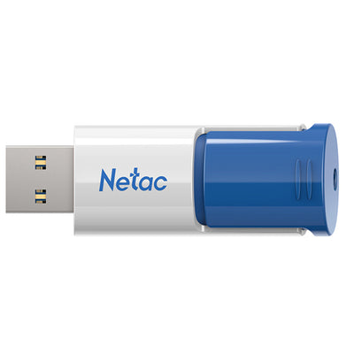 NT03U182N-128G-30BL - Netac U182 USB3 Flash Drive 128GB UFD Retractable Blue/White