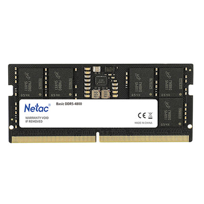 NTBSD5N48SP-16 - Netac 16GB DDR5-4800 C40 SoDIMM Lifetime wty