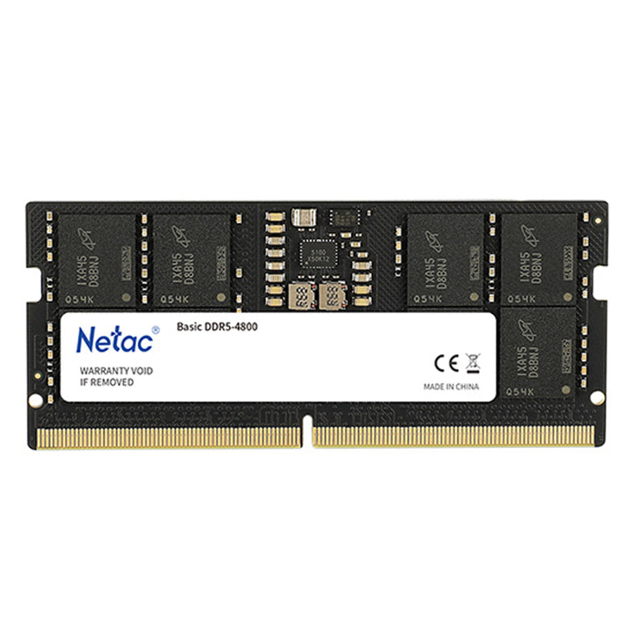 NTBSD5N48SP-16 - Netac 16GB DDR5-4800 C40 SoDIMM Lifetime wty