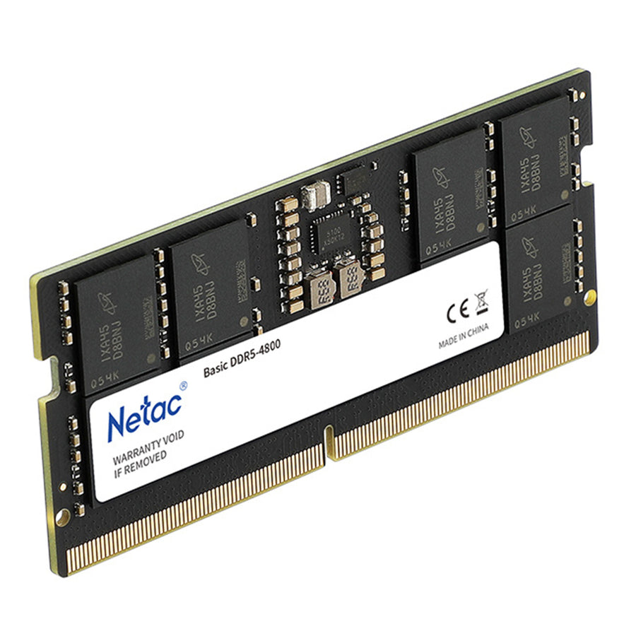 NTBSD5N48SP-16 - Netac 16GB DDR5-4800 C40 SoDIMM Lifetime wty