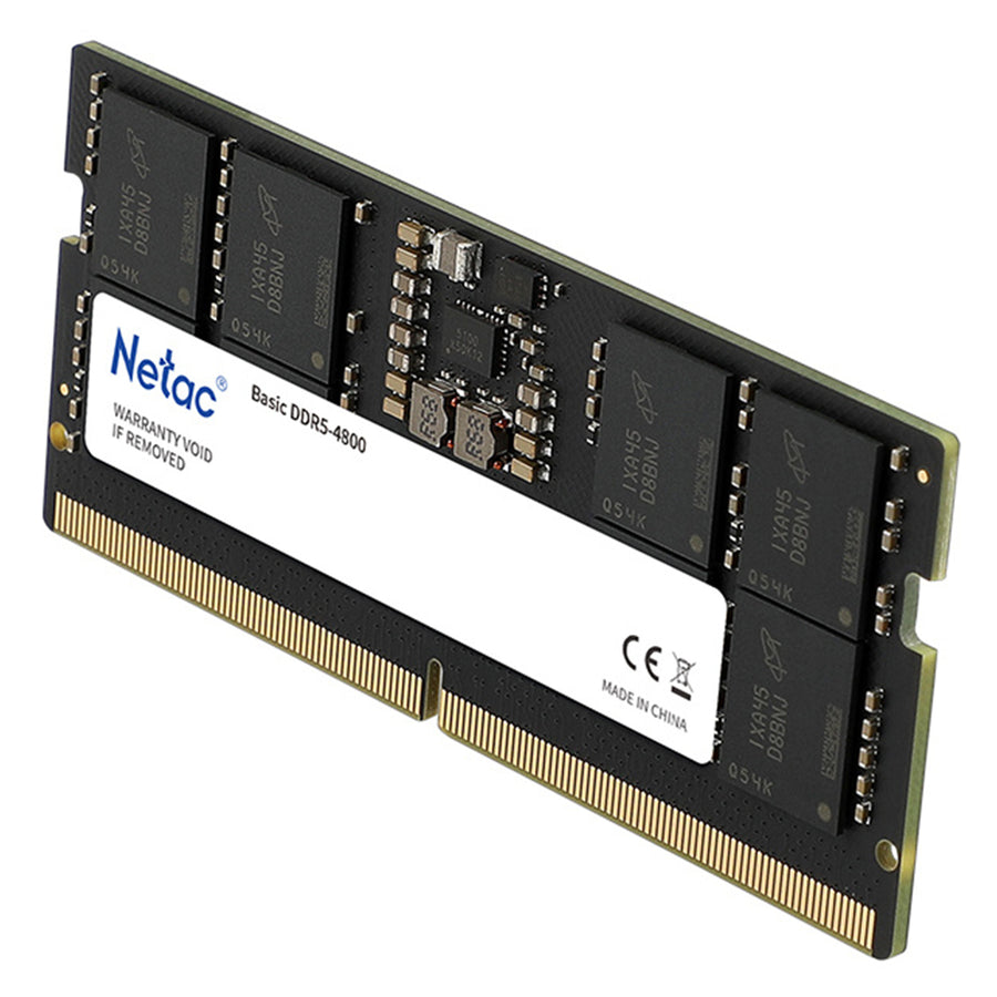 NTBSD5N48SP-16 - Netac 16GB DDR5-4800 C40 SoDIMM Lifetime wty