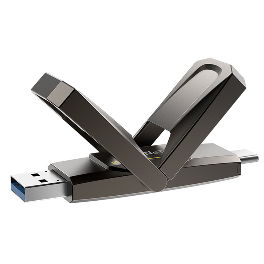 NT03US5C-128G-32TA - Netac US5 USB3.2 Typ-A + Typ-C Externe SSD 128 GB