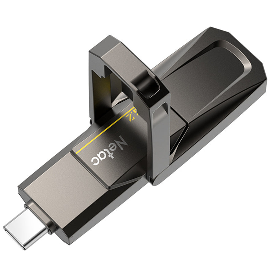 NT03US5C-128G-32TA - Netac US5 USB3.2 Typ-A + Typ-C Externe SSD 128 GB