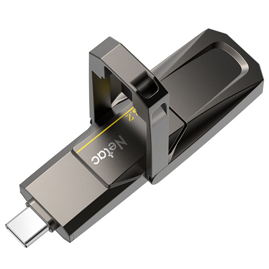 NT03US5C-256G-32TA - Netac US5 USB3.2 Type-A + Type-C External SSD 256GB