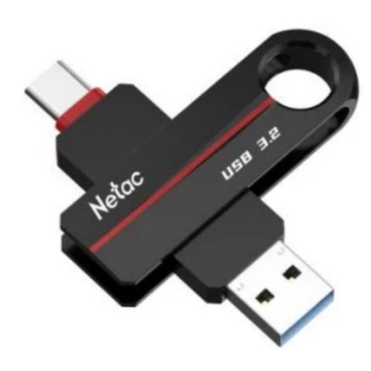 NT03US18C-128G-32BK - Netac US18 USB3.2 + Typ-C Dual-Flash-Laufwerk 128GB UFD