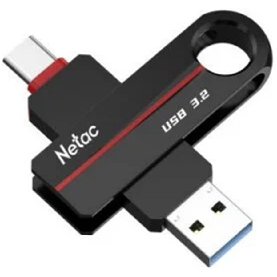 NT03US18C-256G-32BK - Netac US18 USB3.2 + Type-C Dual Flash Drive 256GB UFD