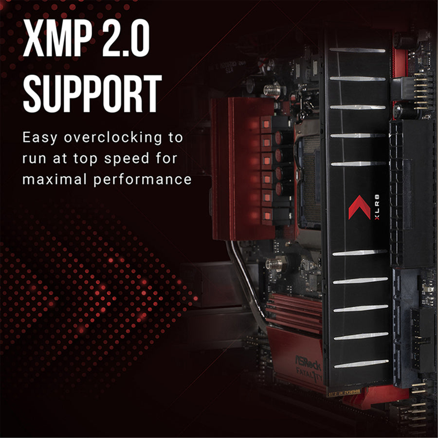 PNY XLR8 32GB DDR4 (2x 16GB) 3200MT/s Desktop UDIMM RAM kit