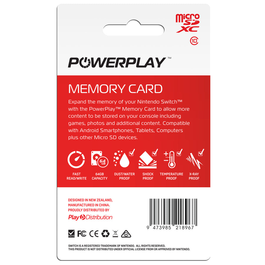 PowerPlay Zubehör PNS64GB – PowerPlay Switch 64 GB Speicherkarte