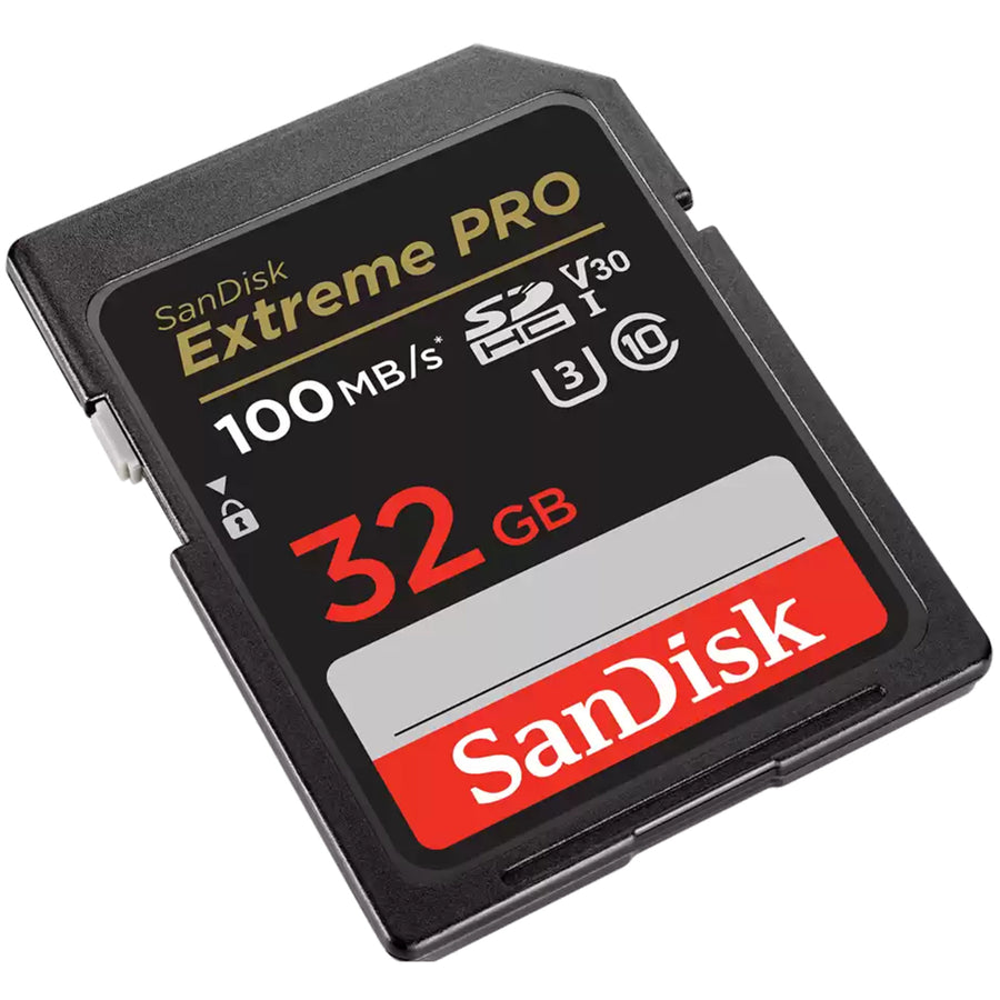 SDSDXXO-032G-GN4IN - SANDISK EXTREME PRO SDHC SDXXO 32GB U3 C10 V30 UHS-I 100MB/S R 90MB/S W 4X6 LIFETIME LIMITED