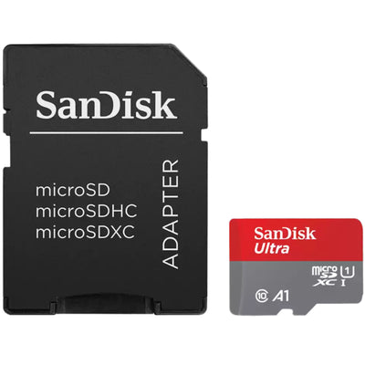 SDSQUAC-256G-GN6MA - SANDISK ULTRA MICROSDXC SQUAC 256GB A1 C10 U1 UHS-I 150MB/S R 4X6 SD ADAPTOR 10Y