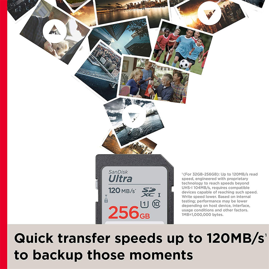 SDSDUN4-032G-GN6IN - SANDISK ULTRA SDHC SDUN4 32GB C10 UHS-I 120MB/S R 4X6 10Y