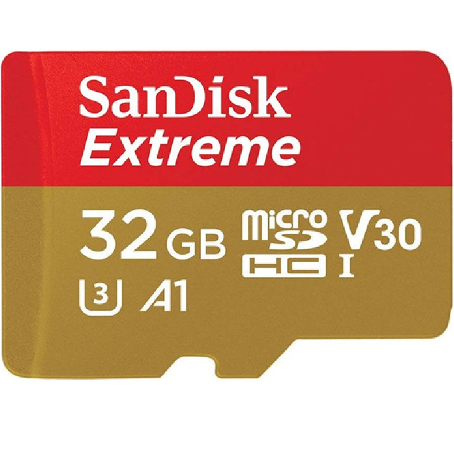 SDSQXAF-032G-GN6MA - SANDISK EXTREME MICROSDHC SQXAF 32GB V30 U3 C10 A1 UHS-1 100MB/S R 60MB/S W 4X6 SD ADAPTOR LIFETIME LIMITED