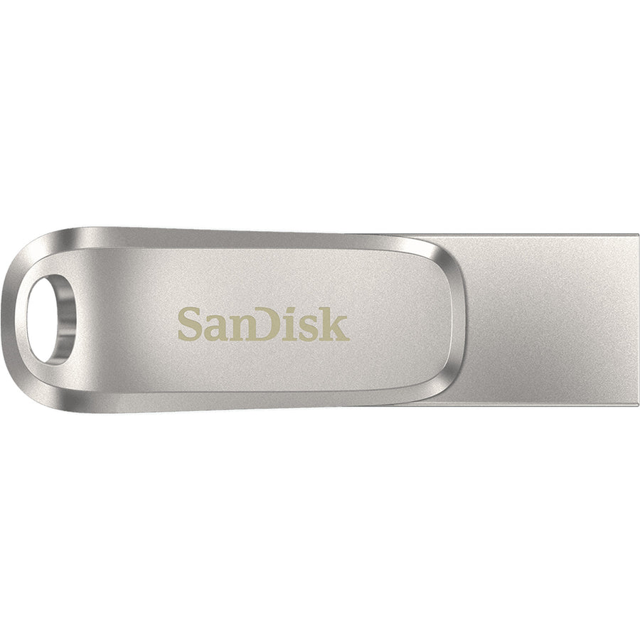 SANDISK ULTRA DUAL DRIVE LUXE SDDDC4 128GB USB TYPE C METAL USB3.1/TYPE C REVERSIBLE CONNECTOR SWIVEL DESIGN TYPE-C ENABLED DEVICES 5Y