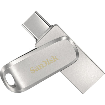 SANDISK ULTRA DUAL DRIVE LUXE SDDDC4 256GB USB TYPE C METAL USB3.1/TYPE C REVERSIBLE CONNECTOR SWIVEL DESIGN TYPE-C ENABLED DEVICES 5Y