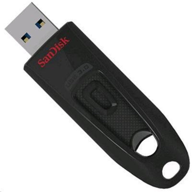 SDCZ48-128G-U46 - SANDISK ULTRA USB 3.0 FLASH DRIVE CZ48 128GB USB3.0 BLACK STYLISH SLEEK DESIGN 5Y