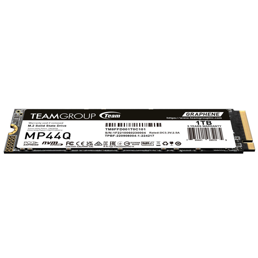 TM8FFD001T0C101 - TEAMGROUP MP44Q M.2-2280 PCI-E GEN4x4 1TB SSD (R7400 / W6200)